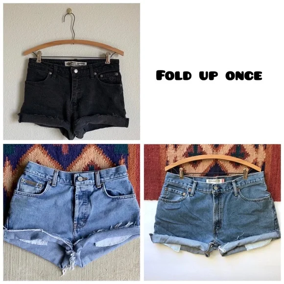 Distressed Mystery vintage cut off shorts - Picture 4 of 5
